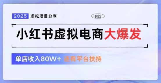 小红书虚拟店铺项目 – 网创兼职新选择